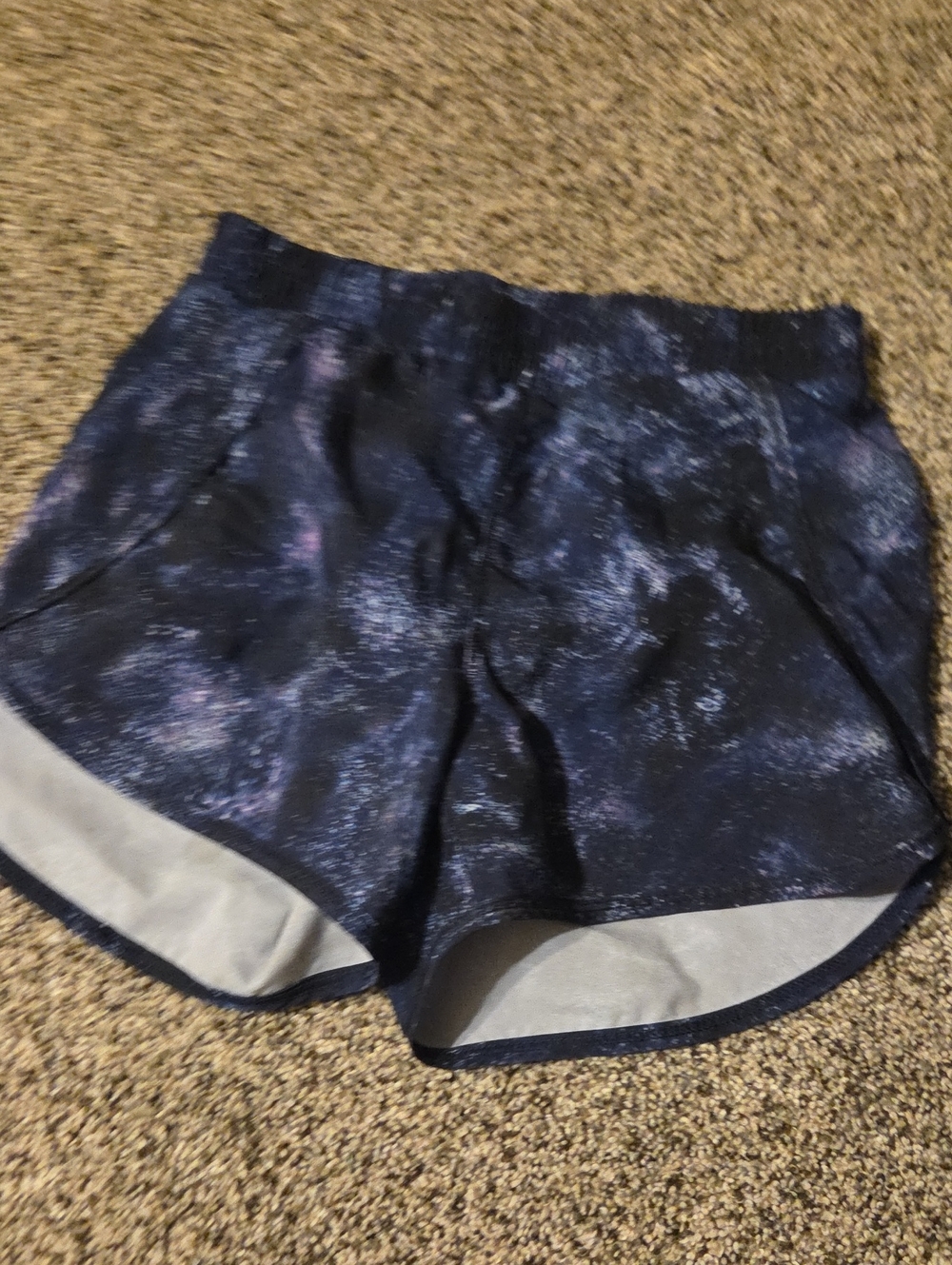all in motion Navy Galaxy Print Kids Athletic Shorts